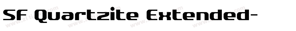 SF Quartzite Extended字体转换